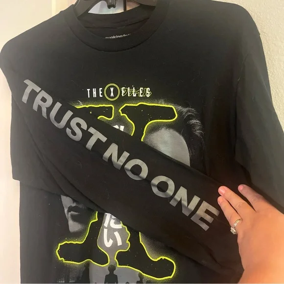 Rucking Fotten X-Files T-Shirt Longsleeve Medium Trust No One - Picture 5 of 7